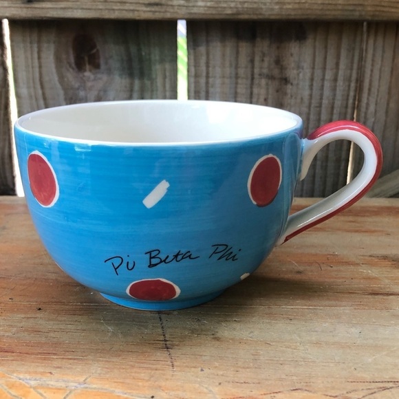 Pi Beta Phi Hand Painted Oversized 20oz Latte Coffee Mug - Picture 2 of 8